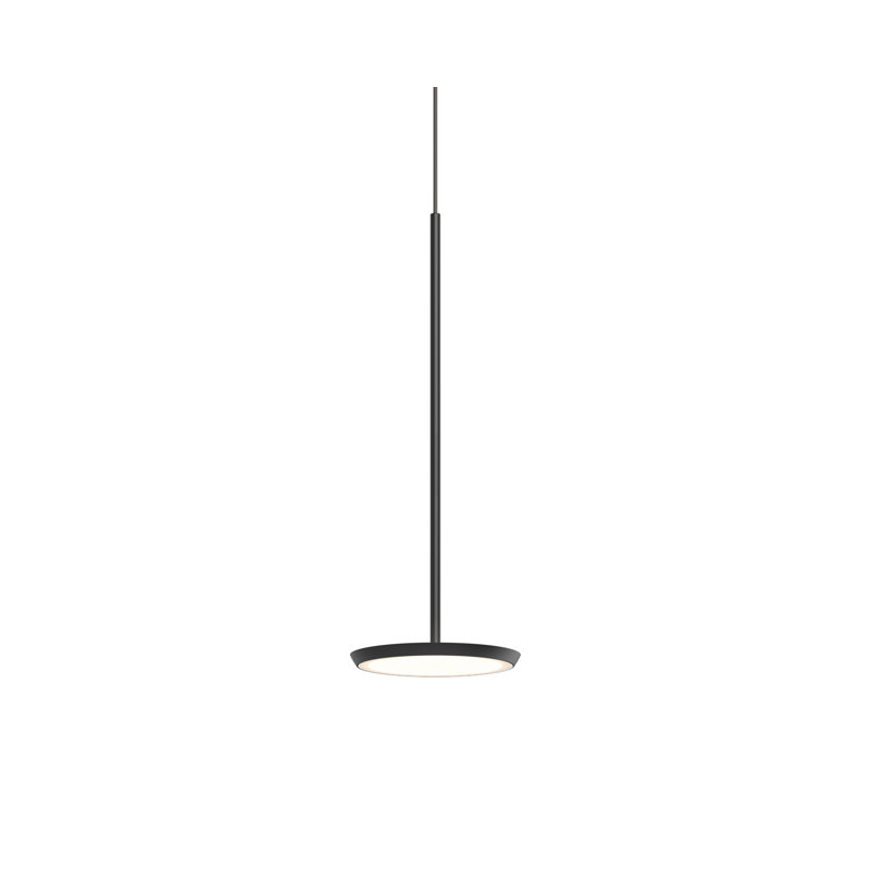 Luminaire suspendu 1 lumière Sky Solo, Noir mat