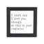 HomeRoots "Art mural noir et blanc I Cant Say I Love You Enough"