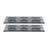 Glass Dinnerware 12.25" x 4" Rectangular Charcoal Glass Sectional Plate (Set of 2)