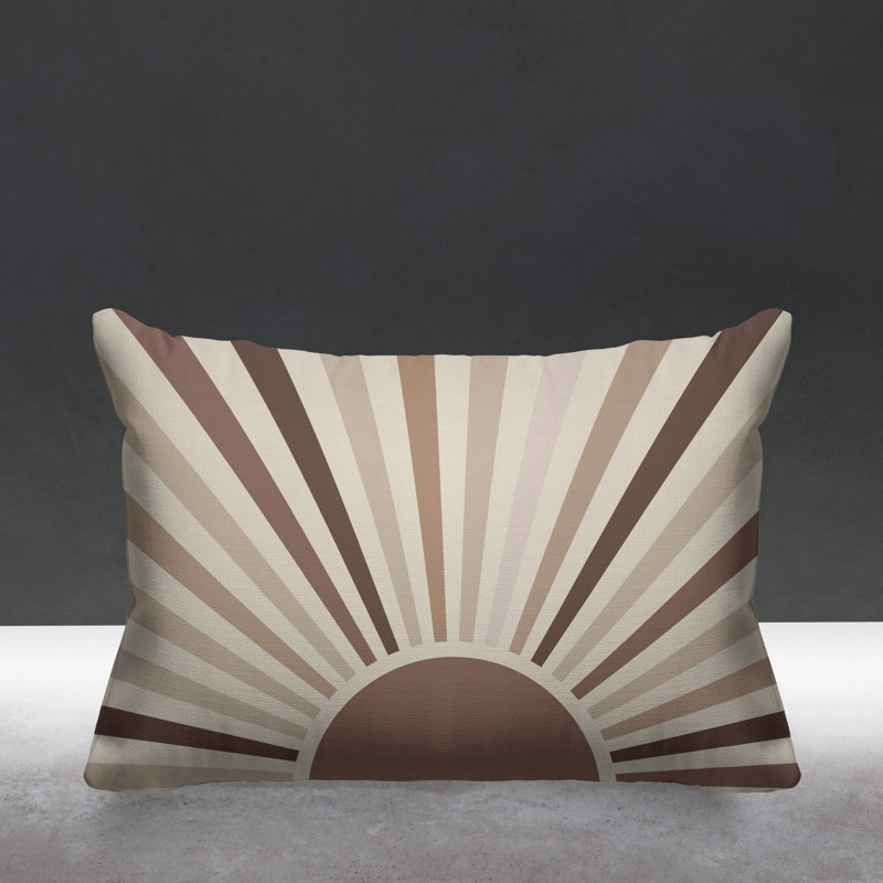 Coussin décoratif intérieur / extérieur Boho Sunburst, Chair