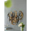 Décoration murale feuille d'or 38,5 x 22 x 4,2 po Seretha