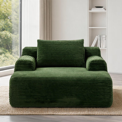 Fauteuil inclinable 65 po avec 3 coussins pour le salon de la chambre à coucher 65 po