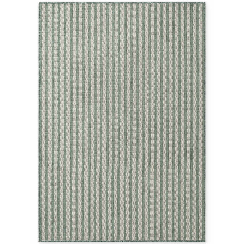 Destyn Striped Indoor / Outdoor Area Rug, Green, Rectangle 120 x 170 cm
