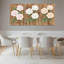 Ensemble de 3 tableaux muraux sur toile texturée « Roses sur bois ».-1545260394