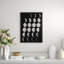 Silver Leaf Phases Of The Moon Print