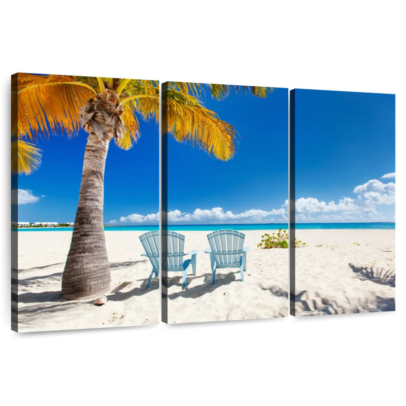 Plage tropicale Gillard Anguilla Island, H 42 po x l 65 po