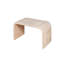Table basse Farmhouse Vintage Crafts, design Art déco incurvé, facile à assembler, l 48 po x P 24 po x 18 po-1170031959