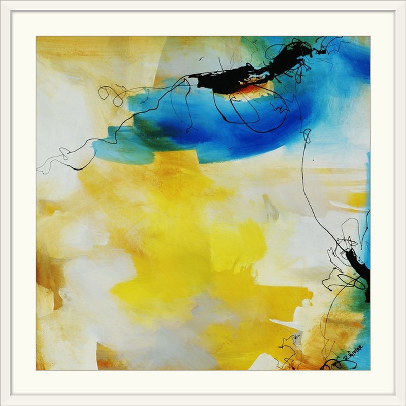 'cinétique Ii Par La Peinture Imprimer Rikki Drotar, 20" H x 20" L x 1,5" D, Toile