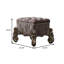 Tabouret de coiffeuse Versailles en platine antique-935324575