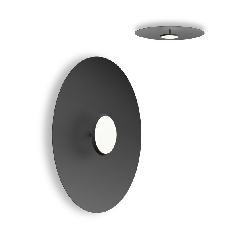 Sky Flush Dome, Black, 24" H x 24" W x 4" D, Matte Black