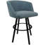 Tabouret de bar pivotant en métal Karimah-1389656965-1389656964