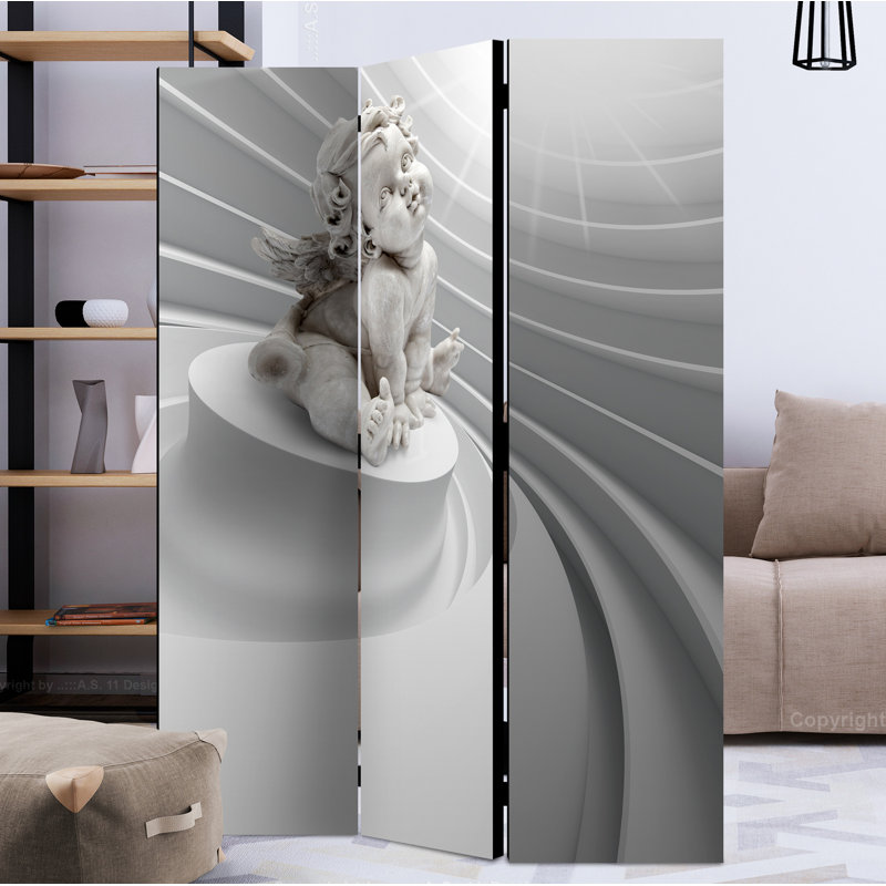 Mekhag 172cm H Solid Wood Folding Room Divider, 3