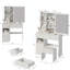 Petit meuble-lavabo avec tiroir à gauche et tabouret, 2 blocs d'alimentation et 2 blocs d'alimentation USB-750096343