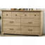 Commode 6 tiroirs avec poignées noires Elara-1300875872