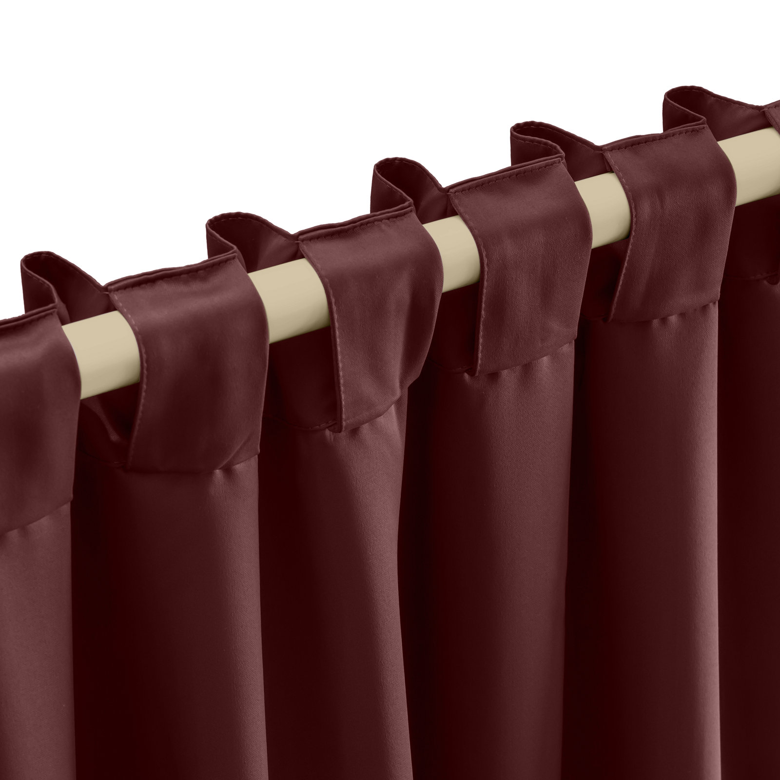 Ardelle Blackout Thermal Rod Pocket Panel, Garnet, 56" W x 72" L