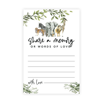 Jungle Animals Share a Memory Cards