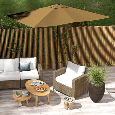 Parasol de marché rectangulaire 6,5 pi x 10 pi Outsunny
