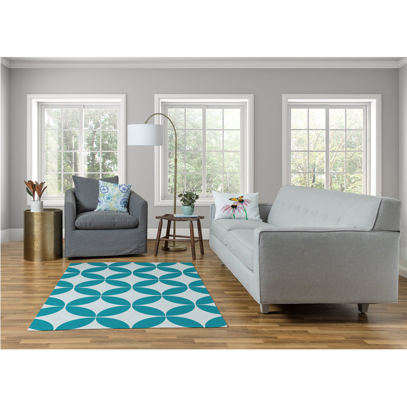 Cymantha Chenille Geometric Indoor Rug, Rectangle 4' x 6'