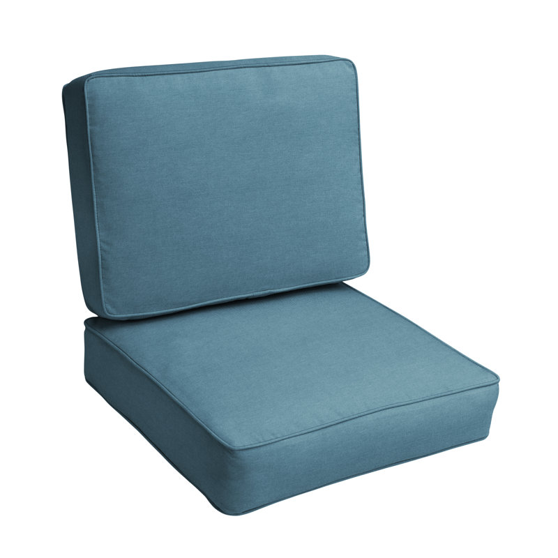 Coussin de siège / dossier d'extérieur Sunbrella, l 23,5 po x P 23 po, Sunbrella® Spectrum denim