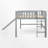 Low Loft Bed With Slide-237769009-237769010