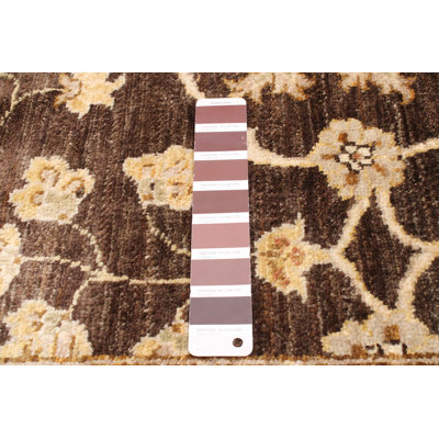 One-of-a-Kind Wagaman Hand-Knotted New Age 8'1"" x 10'1"" Rectangle Wool Area Rug in Dark Brown/Khaki/Cream -  Isabelline, A24DA0319388437BBD9EF4F28A874F28