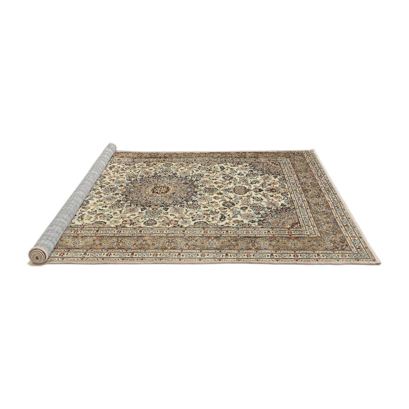 Tapis oriental oriental tissé à la machine, Rond 7 pi