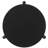 Harrison Black Round Solid Wood End Table