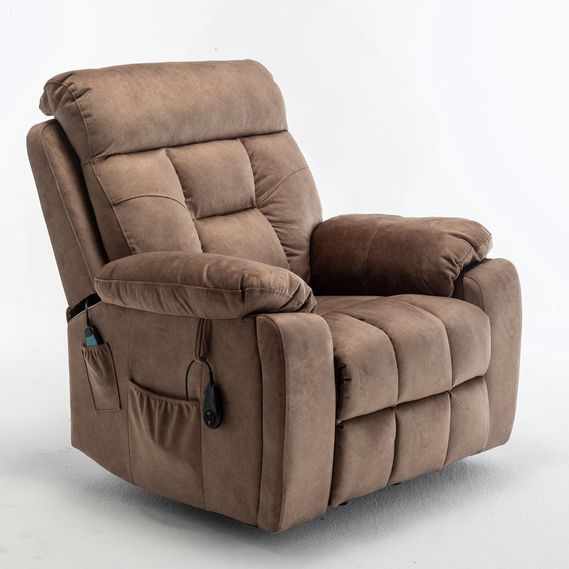 Fauteuil inclinable électrique inclinable électrique pour les personnes âgées, Brun