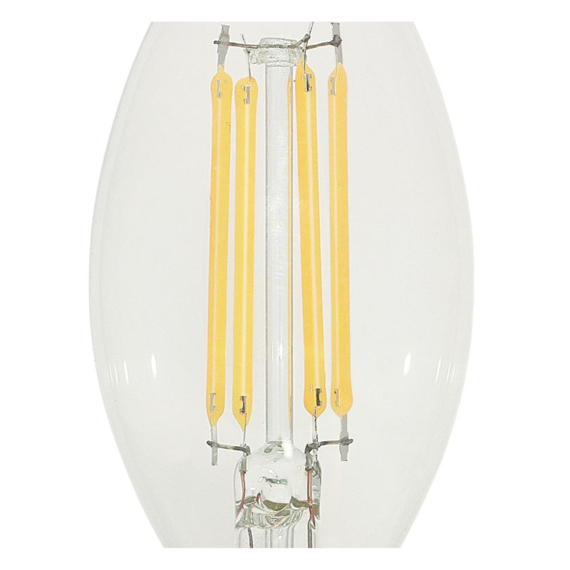 Clear Dimmable 60W Equivalent LED Candelabra Bulbs, Set of 6
