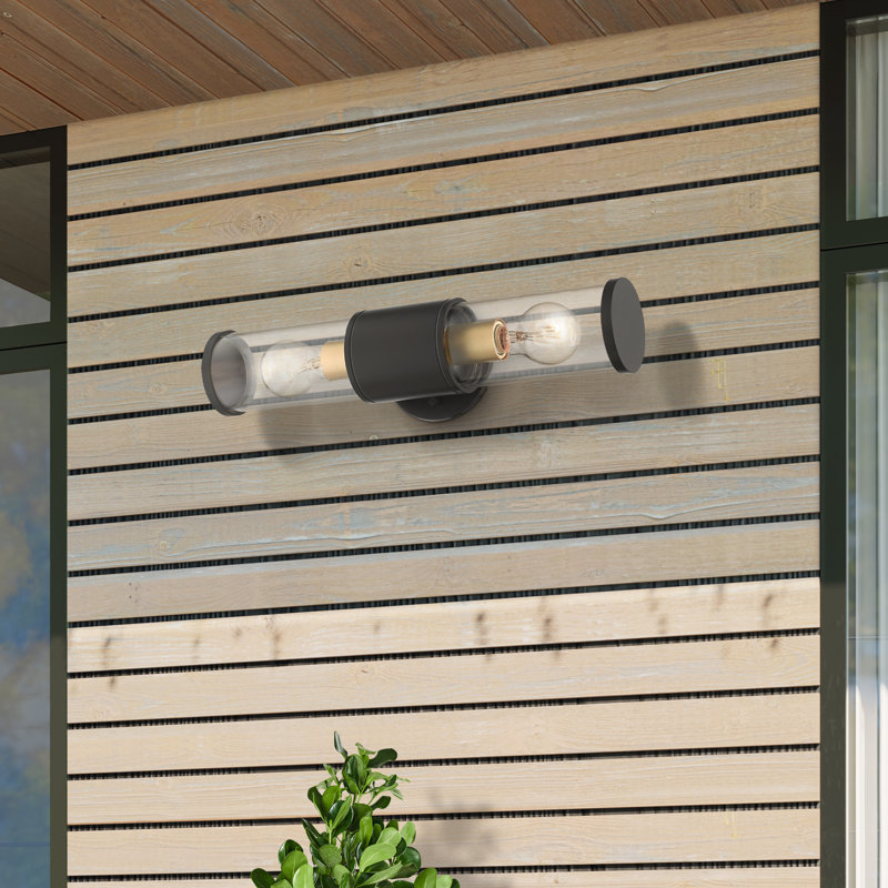 Applique murale en aluminium Sarene, Bronze