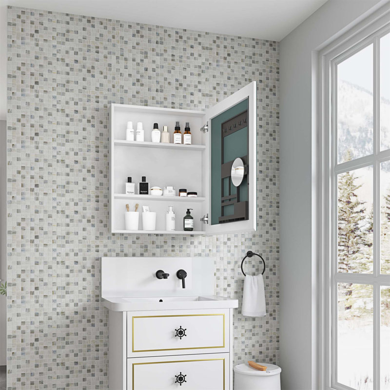 Armoire à pharmacie sans cadre Surface Mirror, H 30 po x l 24 po x P 4 po