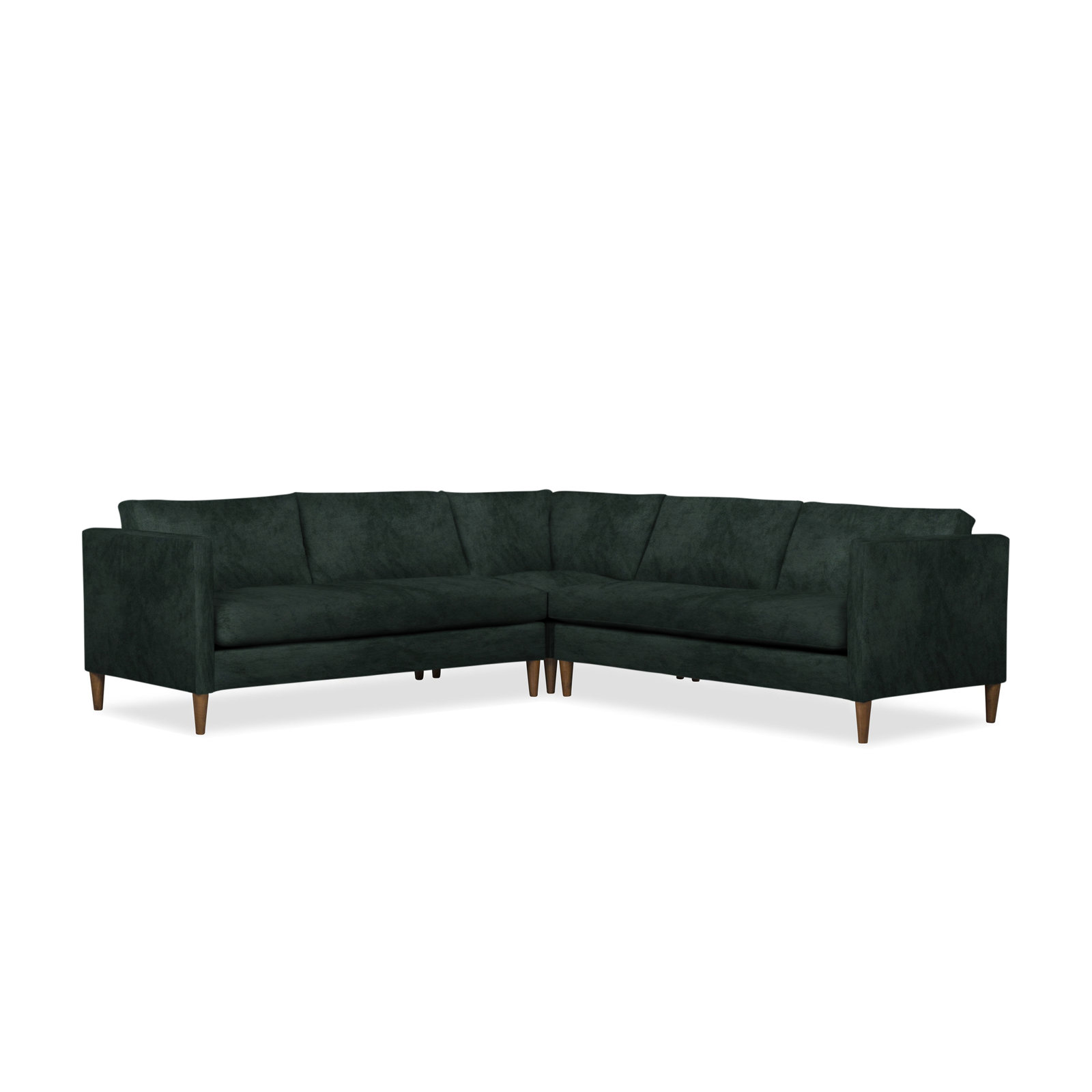 Clifford Sectional, Bella Hunter Performance Velvet
