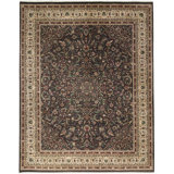 Hand-Knotted High-Quality Brown and Beige Area Rug