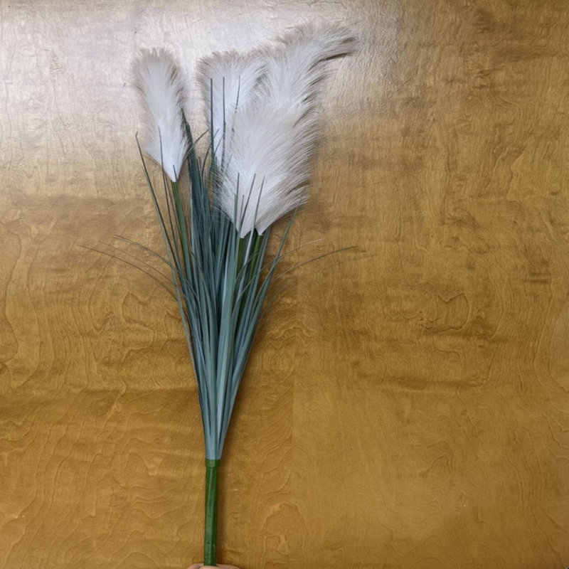 Mclaughlin Faux Silk Pampas Grass Arrangement, Gray