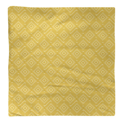 Serviette de coton à labyrinthe carrée