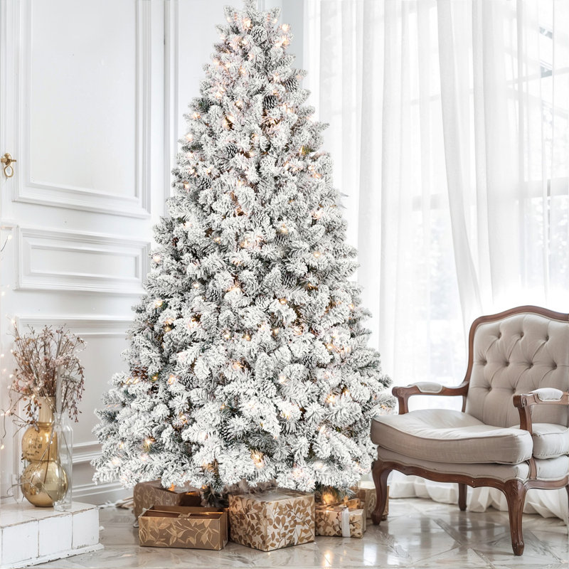 Arbre de Noël 8 pi, Blanc chaud, 8', Illuminée