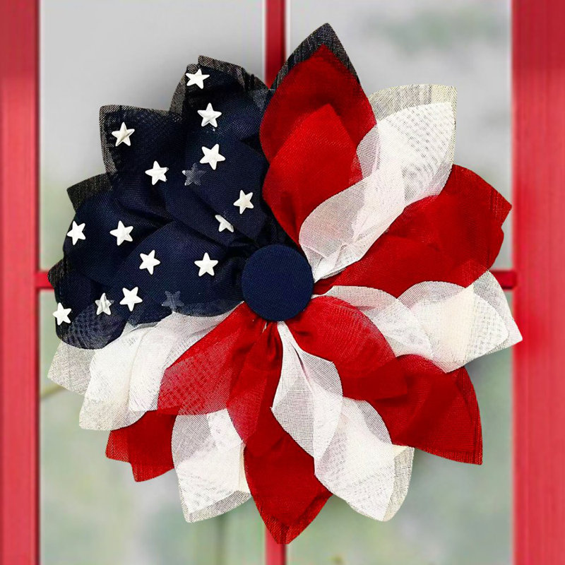 Jayquin Faux Burlap 22'' Wreath