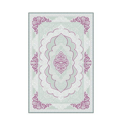 Stylish Woven Carpet, 5.2 x 7.5 Feet | 100% Polyester, 0.3 in Pile Height, Antibacterial, Non-Slip PVC Dot Underside | Machine Washable, 3D Digital Print | Perfect for Living Room, Bedroom & Home Décor