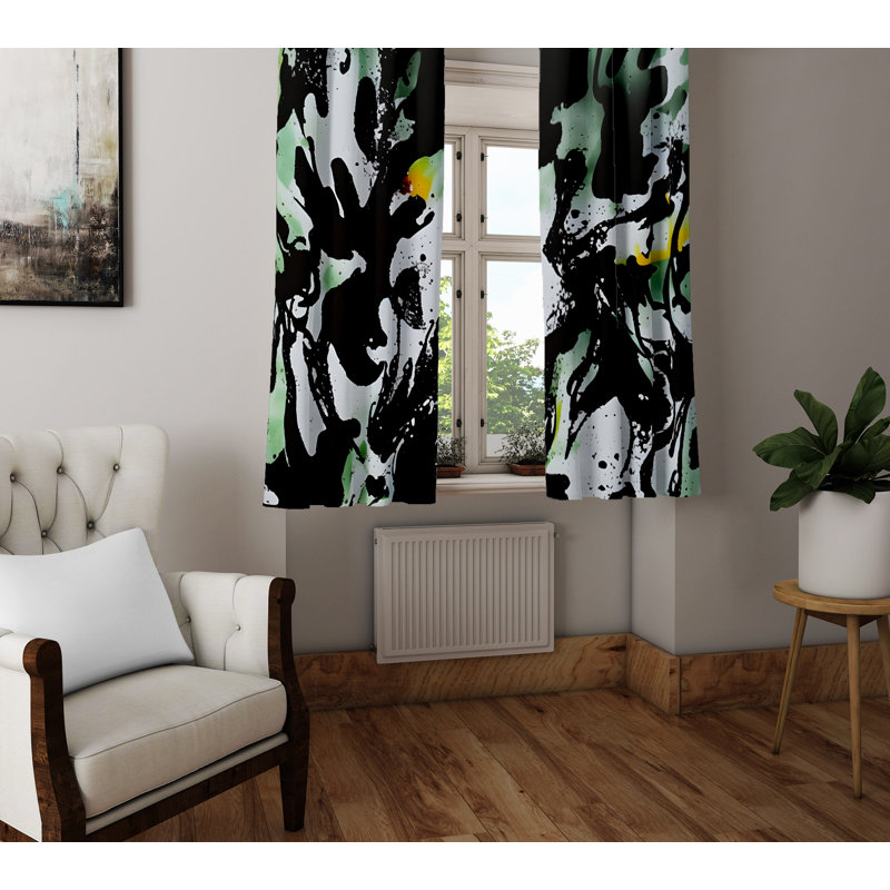 Rideau en polyester Maranta, L 40 po x L 61 po