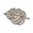 Leaf Cotton Blend Throw Pillow