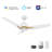 Tracer 48-inch Smart Ceiling Fan with Remote, Light Kit Included, Works with Google Assistant, Amazon Alexa, and Siri Shortcuts.-1790628826-1790628831-1790628835