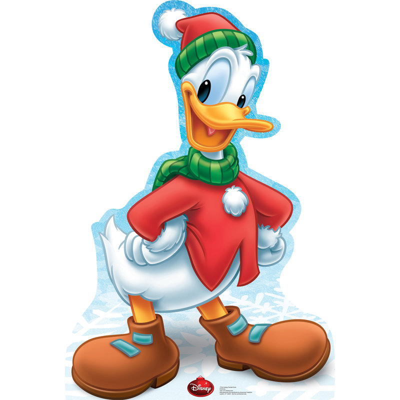 Holiday Donald Duck Life-Size Cardboard Standup