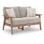 Causeuse d'extérieur avec coussin Cliff Beach