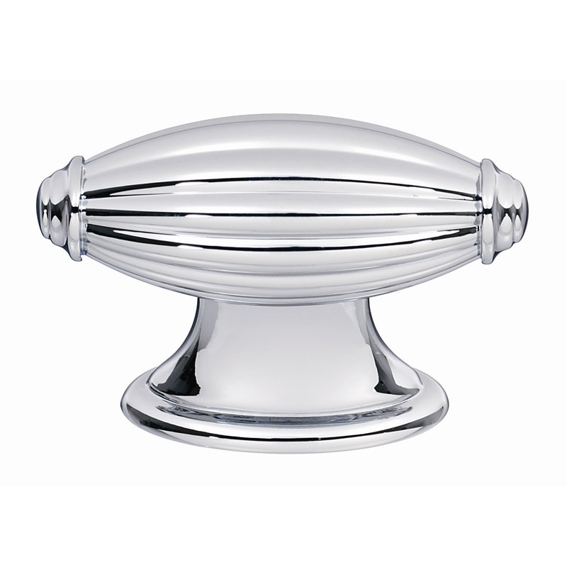 Poignée barre Tuscany, Chrome poli, H 1,5 po x l 0,875 po x P 0,75 po