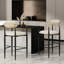 2 en brun beige - moderne, structure en fer hauteur de 42 po en cuir l 22,48 po x P 20,97 po x H 42,17 po