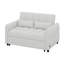 Loveseat Sofa Bed With Adjustable Backrest, USB Ports & Two Lumbar Pillows-115839025