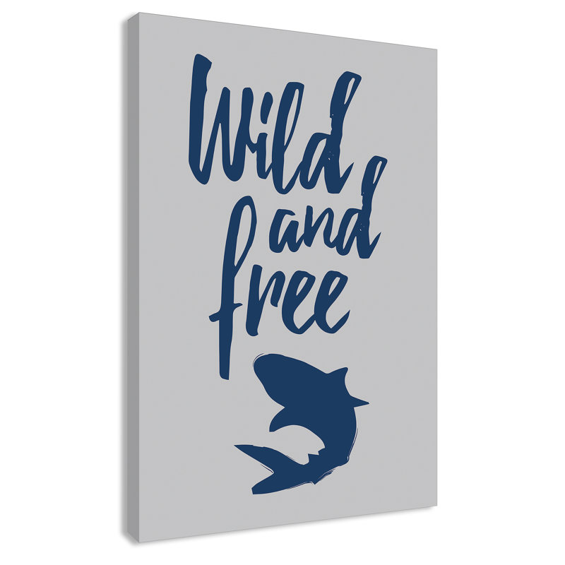 Impression sur papier Rolled Wild Shark, H 36 po x l 24 po x P 1,5 po, Canevas