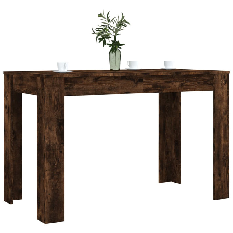 vidaXL Dining Table Kitchen Table Dining Room Dinner Table Engineered Wood, Smoked Oak