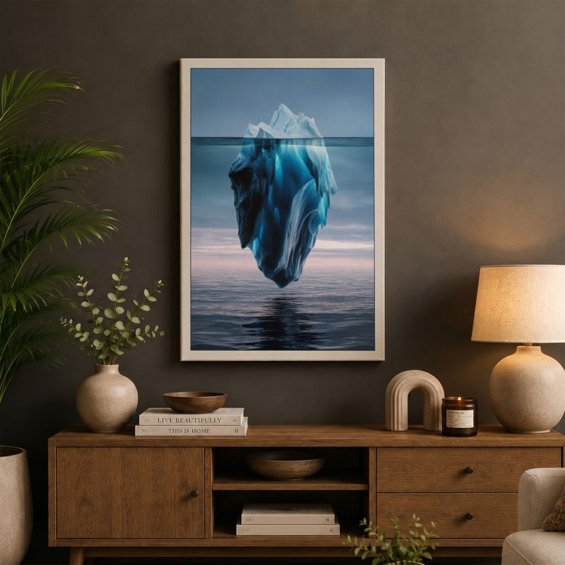 Print, 36x24 - 91.4 x 61.0 cm, Teal Border