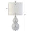 Lampe de table argentée 20 po Shenna